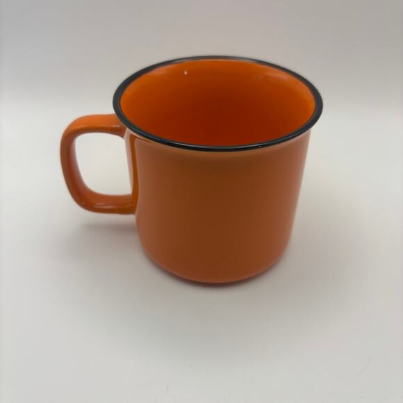Bulleit Frontier Whiskey Ceramic Coffee Cup Tea Mug Orange Black - Picture 2 of 3